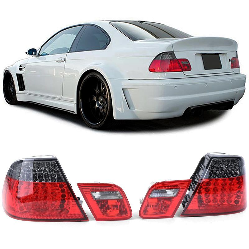 LED Tail Lights Smoked for BMW E46 Coupe