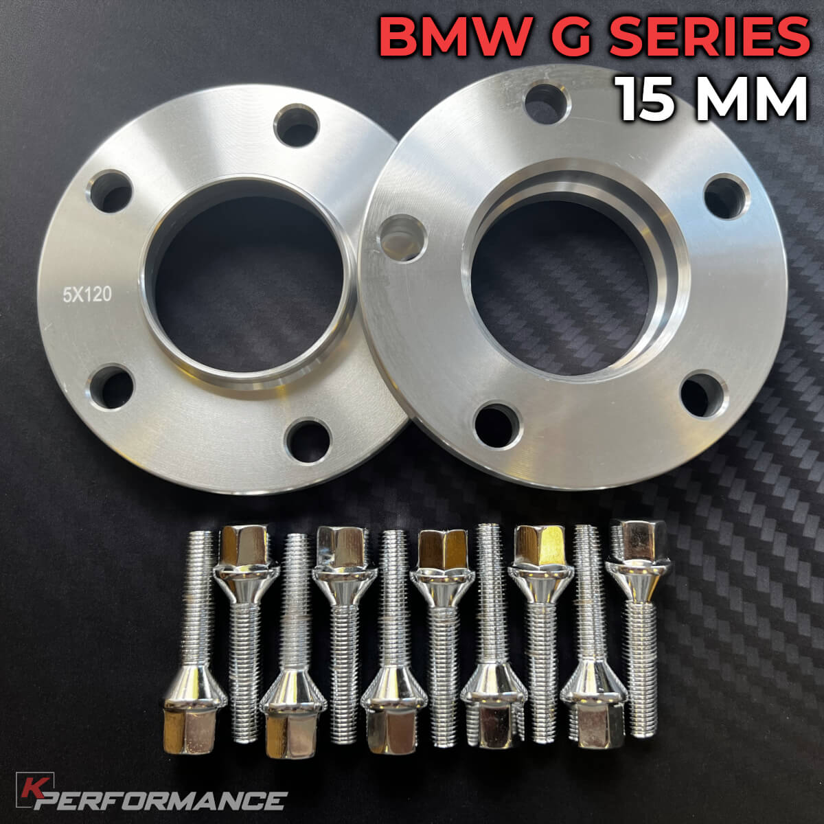 Wheel Spacer Kit With Bolts 5×112 / 66.6 – BMW G-Series (15MM)