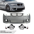 1M Style Front Bumper w/ PDC & Fog Lights for BMW E8X