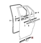 Genuine Rear Lower Door Weather Strip for BMW E34