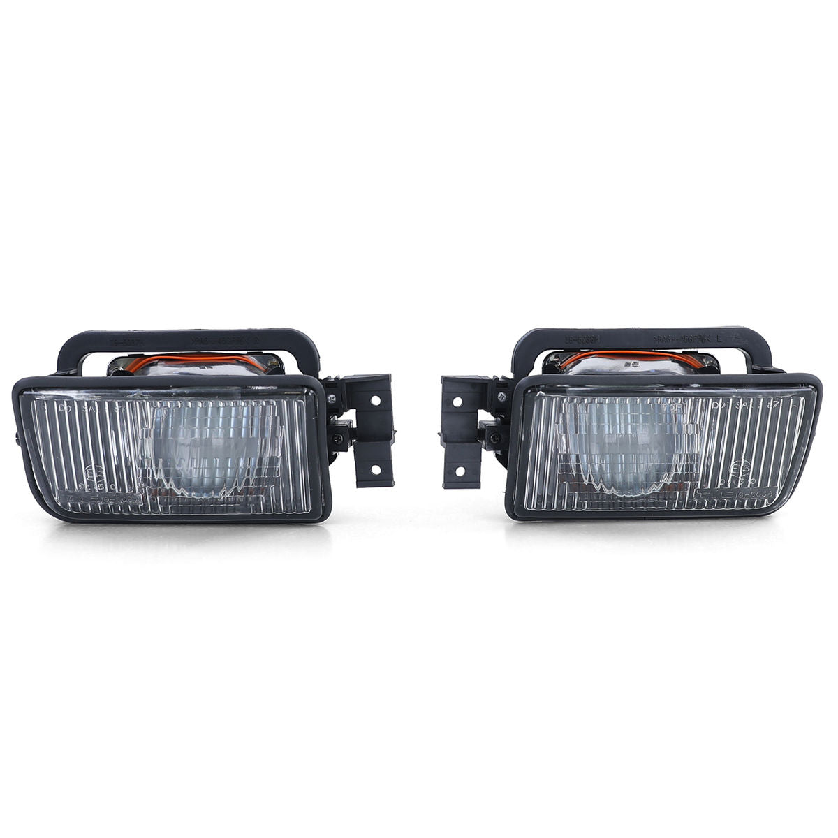 Black smoked Foglights with lens For BMW E34 1987-1996 All Models