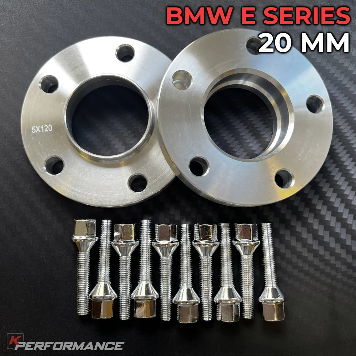 Wheel Spacer Kit With Bolts 5×120 / 72.6 – BMW E-Series (20MM)