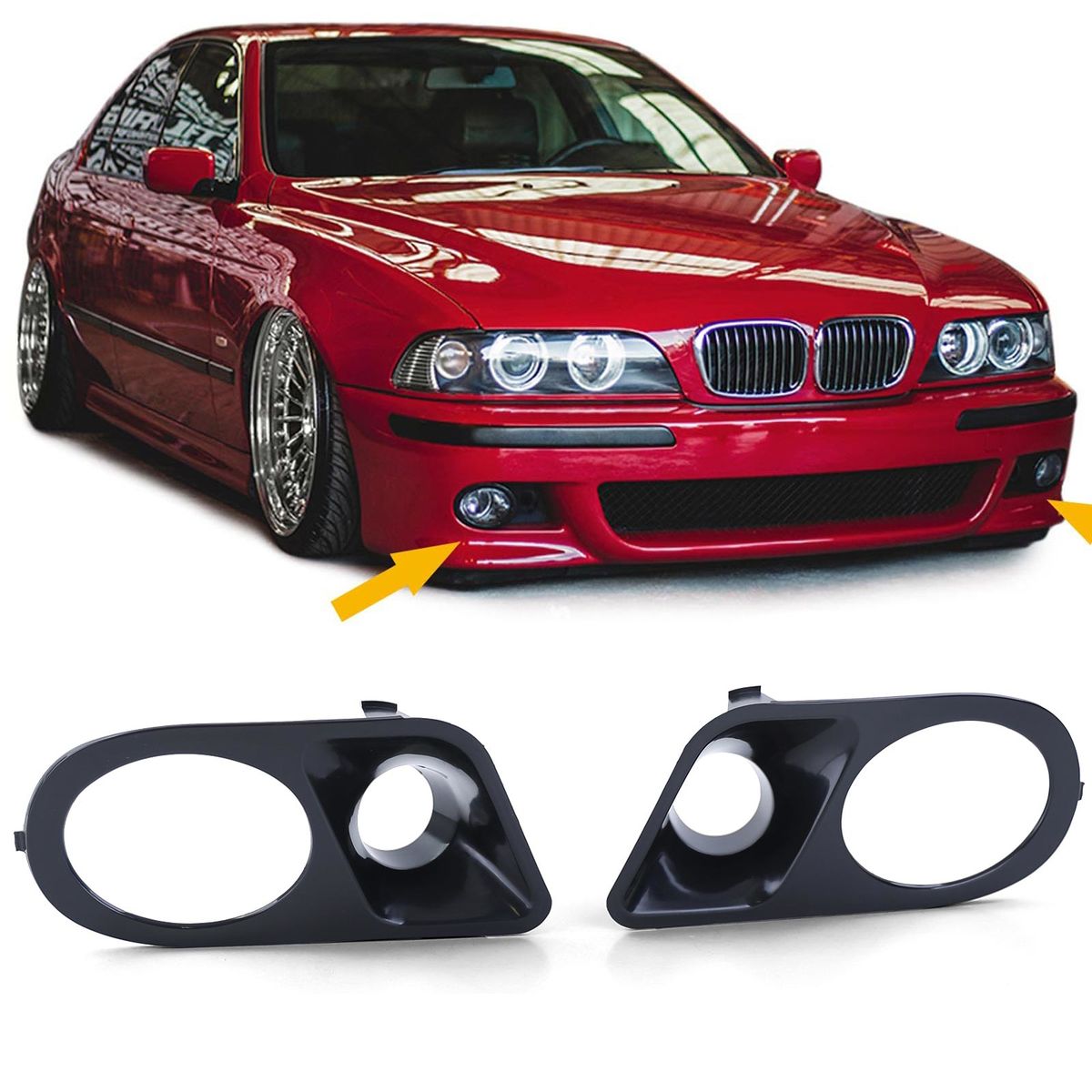 Performance Fog light frames/ covers with Air Intake For BMW e39 M5 / M-Sport