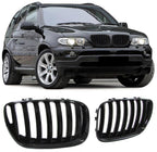Front Grill (Black Gloss) for BMW X5 E53 LCI