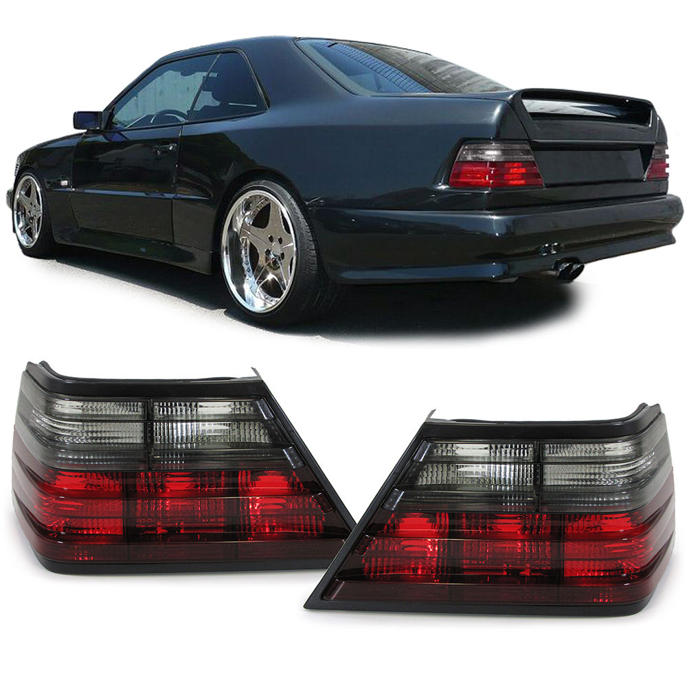 TAIL LIGHTS RED SMOKED For Mercedes W124 Limousine/ Coupe/ Cabrio