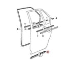 Genuine Front and Rear Door Weather Strip Set for BMW E34