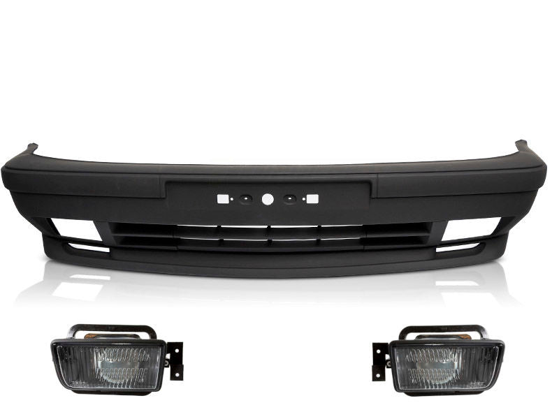 M Sport Look Full Front Bumper For BMW E34 87-96 With Fog Lights