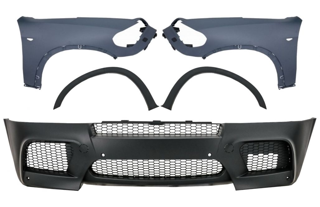 Front Bumper X5M Style and Front Fenders LCI suitable for BMW X5 E70 (2007-2013)