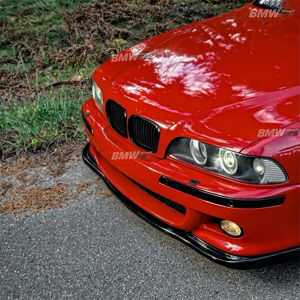 Front Bumper Lip H Look V2 For BMW E39 M Sport / M5, gloss black