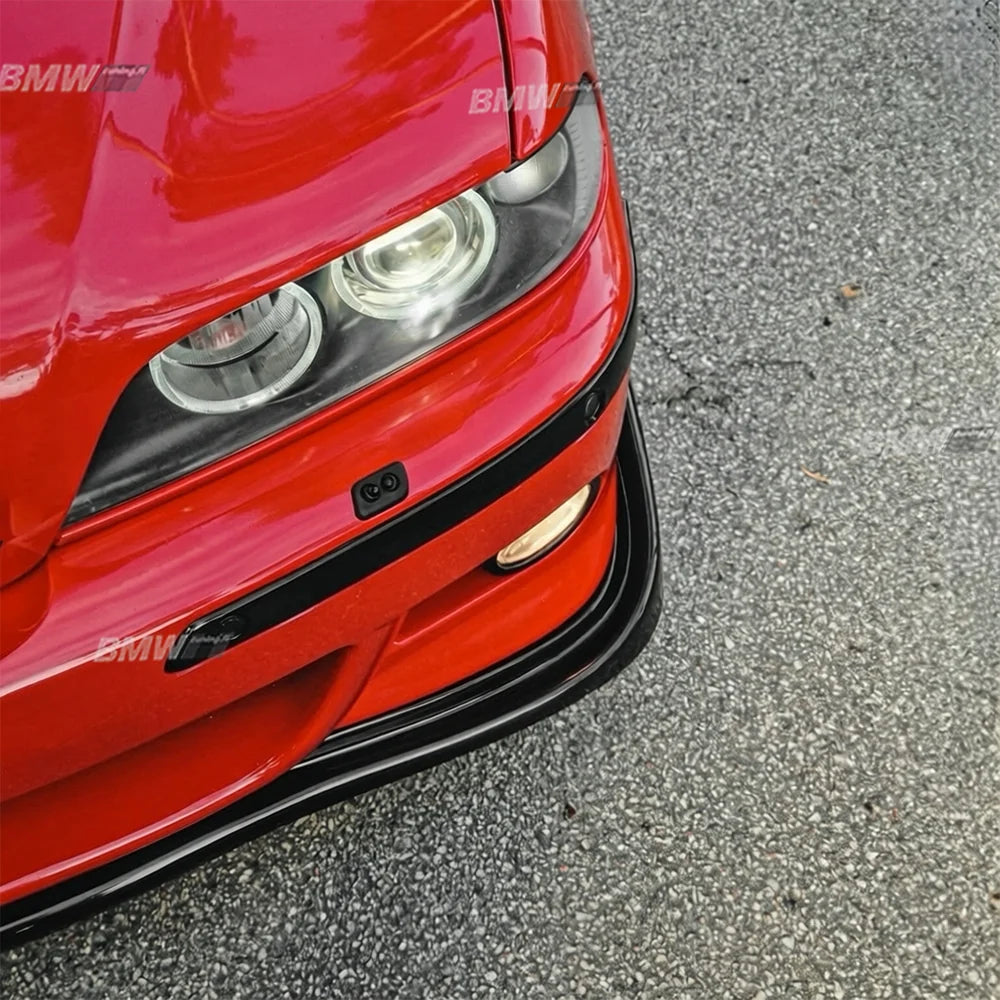 Front Bumper Lip H Look V2 For BMW E39 M Sport / M5, gloss black