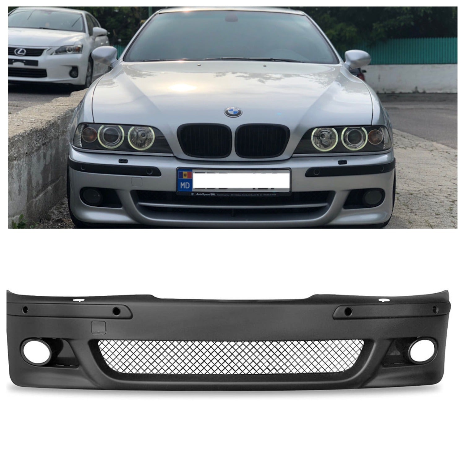M-Pack Front Bumper w/ PDC for BMW E39