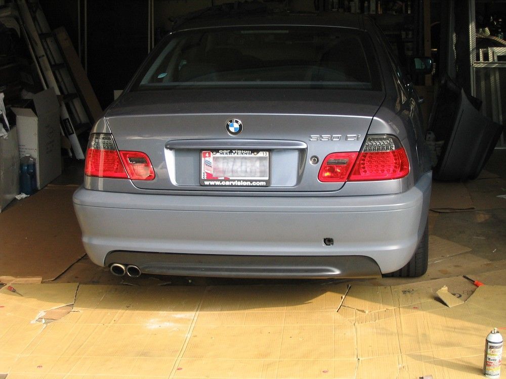 Rear Bumper Diffuser M-Tech 2 for BMW E46