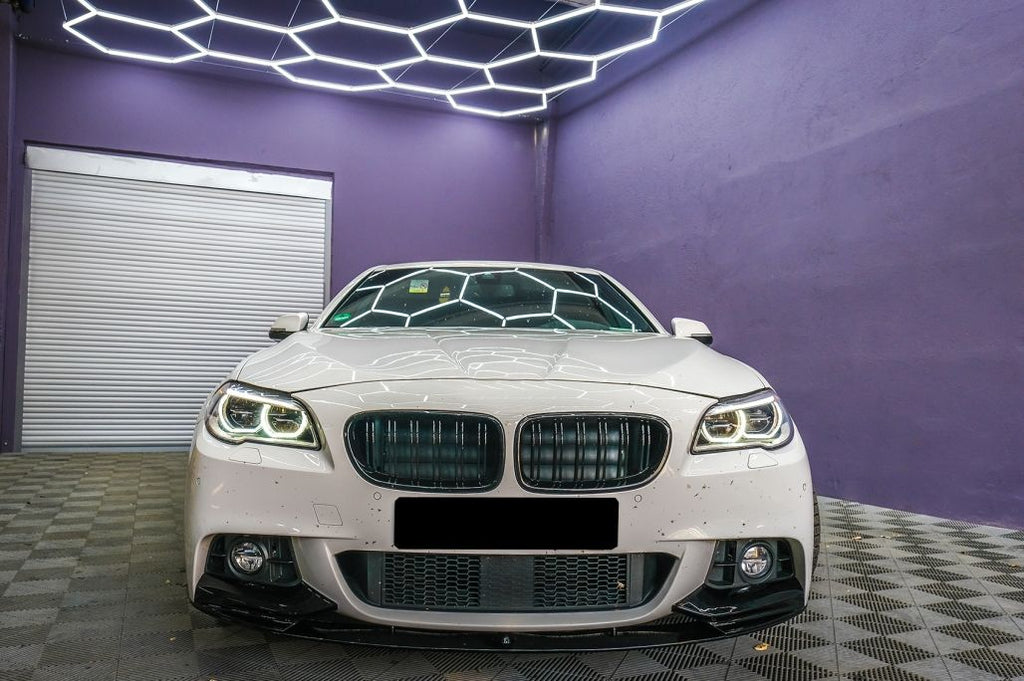 M Sport Front Bumper Splitter (ABS, Gloss Black) – F10/F11