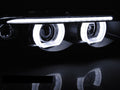 HEADLIGHTS ANGEL EYES LED 3D BLACK fits BMW E38 94-01