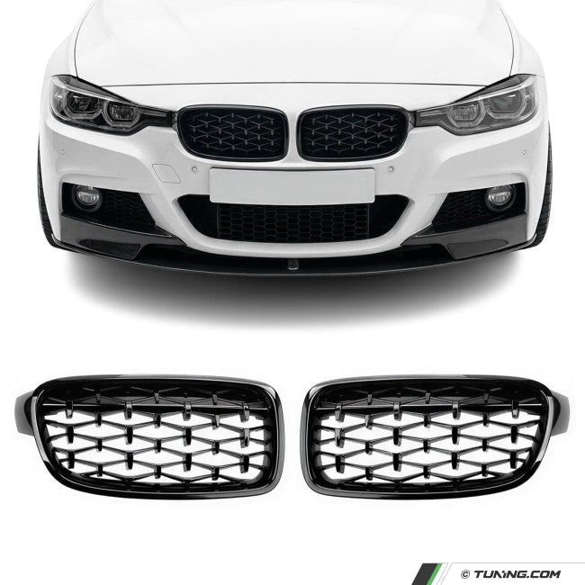 Diamond Kidney Grille Set for BMW F30/F31