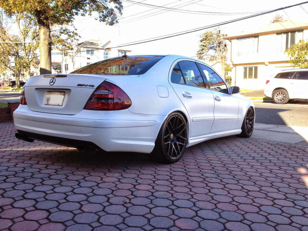 E63 ANG Sport style Rear Bumper For Mercedes w211 06-09 with PDC