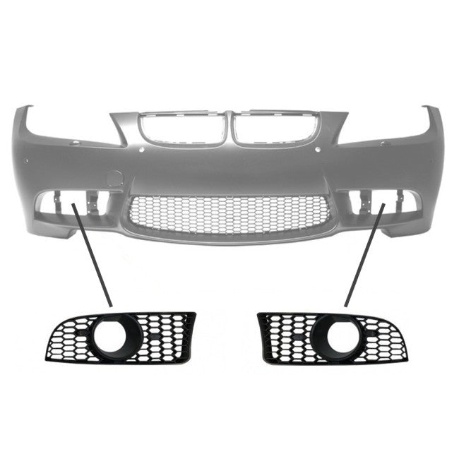 Fog light Grille / Covers set for BMW E90 / E91 / E92 / E93 with M3 style bumper