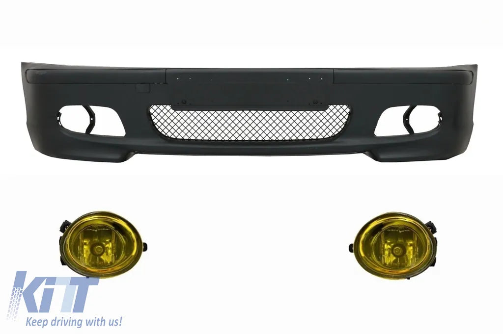 M-Tech 2 Front Bumper for BMW E46 sedan / touring (98-05), with yellow fog lights