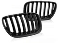 Front Black Gloss Grill For BMW X5 E53 LCI 04-06