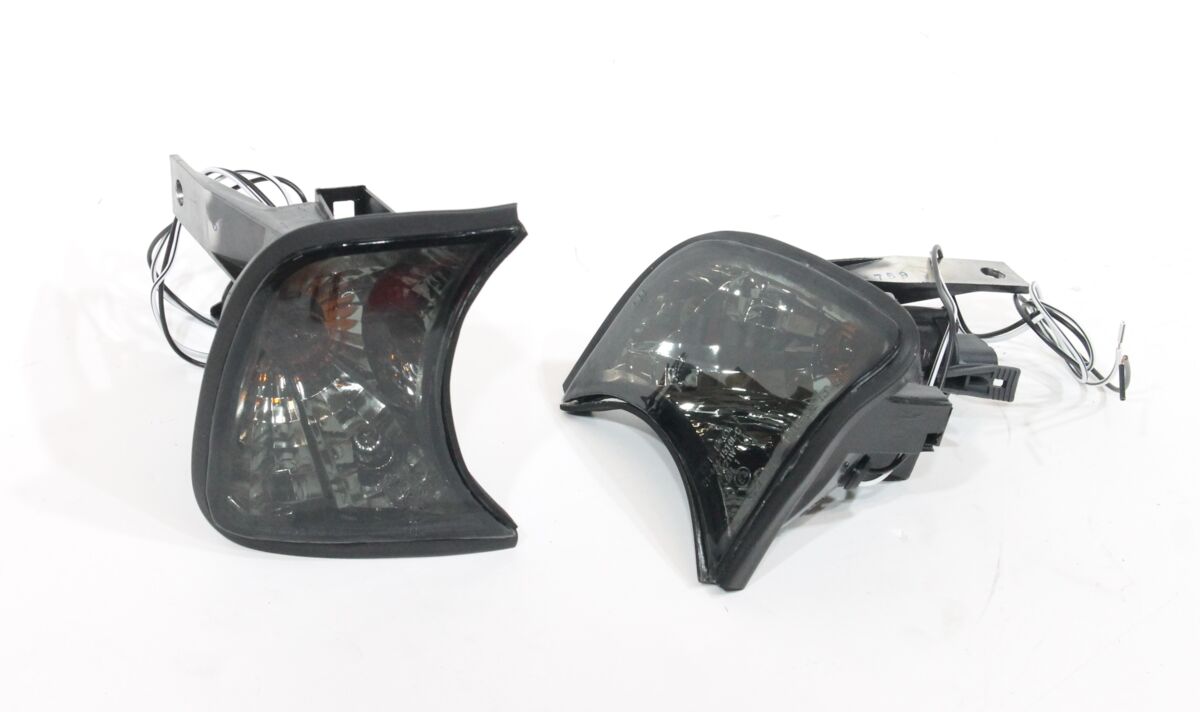 FRONT TURN SIGNALS SMOKED CHROME fits BMW E34 02.88-12.95