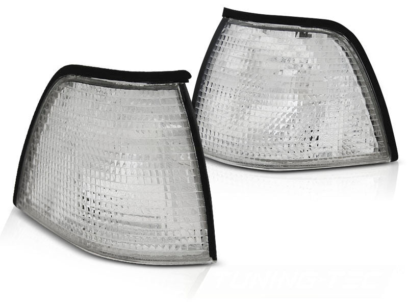 FRONT TURN SIGNALS WHITE fits BMW E36 12.90-09.99