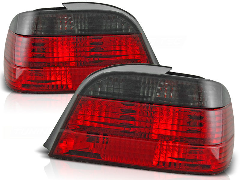 Red Smoked Tail Lights/ Rear Lamps For BMW E38 94-01