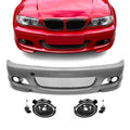M-Tech Front Bumper for BMW E46 (99-06) coupe / cabrio, with clear fog lights