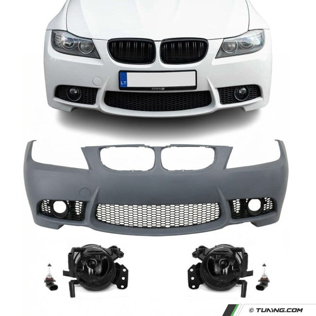M3 Style Front Bumper w/ Fog Lights for BMW E90/E91