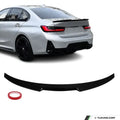 M4-style Trunk Spoiler for BMW G20 / G80 sedan, glossy black