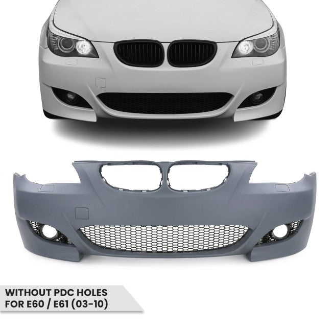 M5 look Front Bumper for BMW E60 / E61 (03-10) without PDC holes
