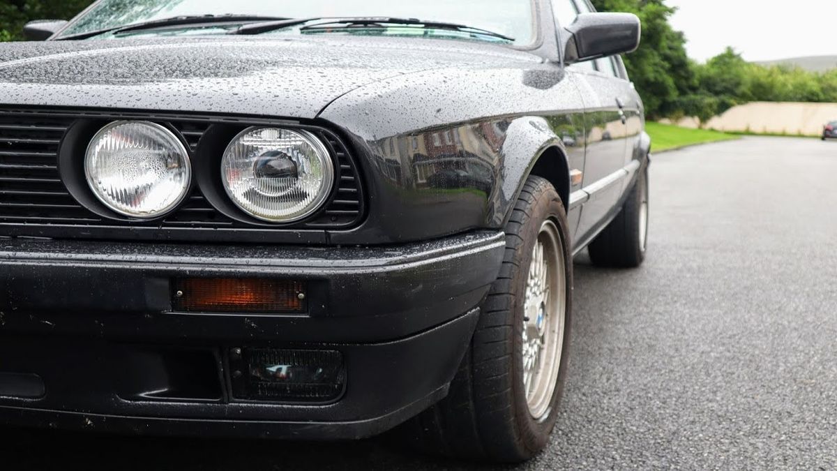 Black Smoked Fog Lights For BMW 3 Series E30 87-93 Facelift