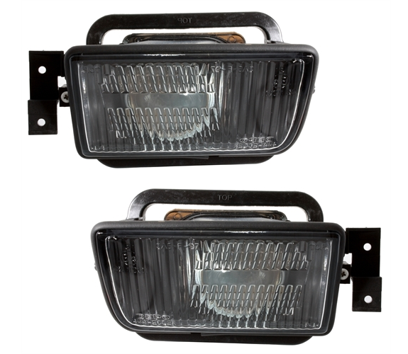Black smoked Foglights with lens For BMW E34 1987-1996 All Models