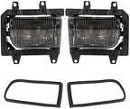Black Smoked Fog Lights for BMW E30
