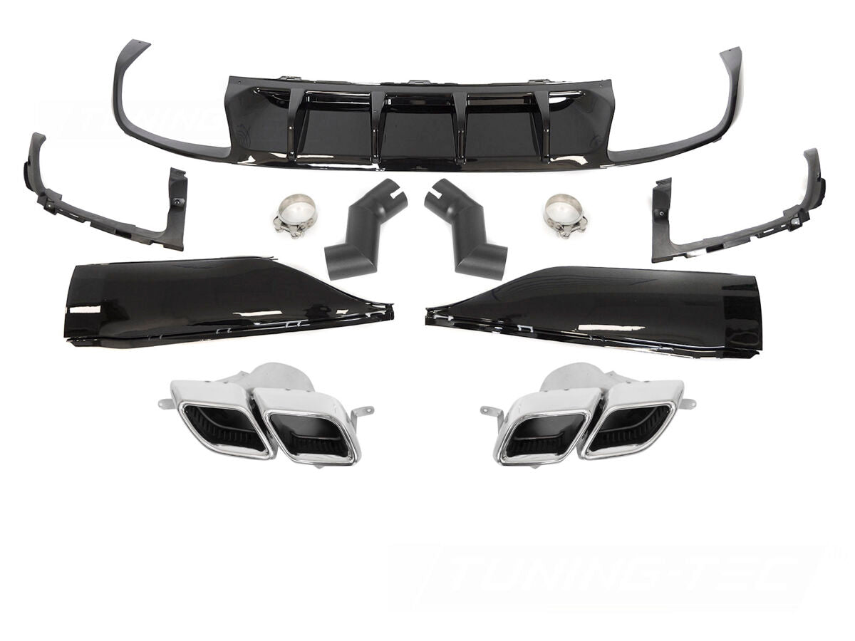 REAR BUMPER DIFFUSER R-line TWIN OUTLET fits VW ARTEON 20-